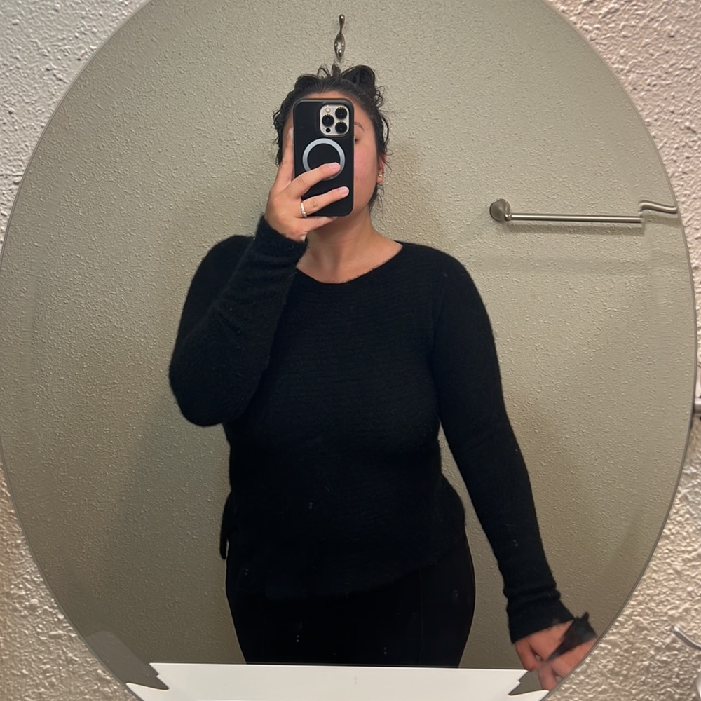 Asymmetrical cashmere sweater